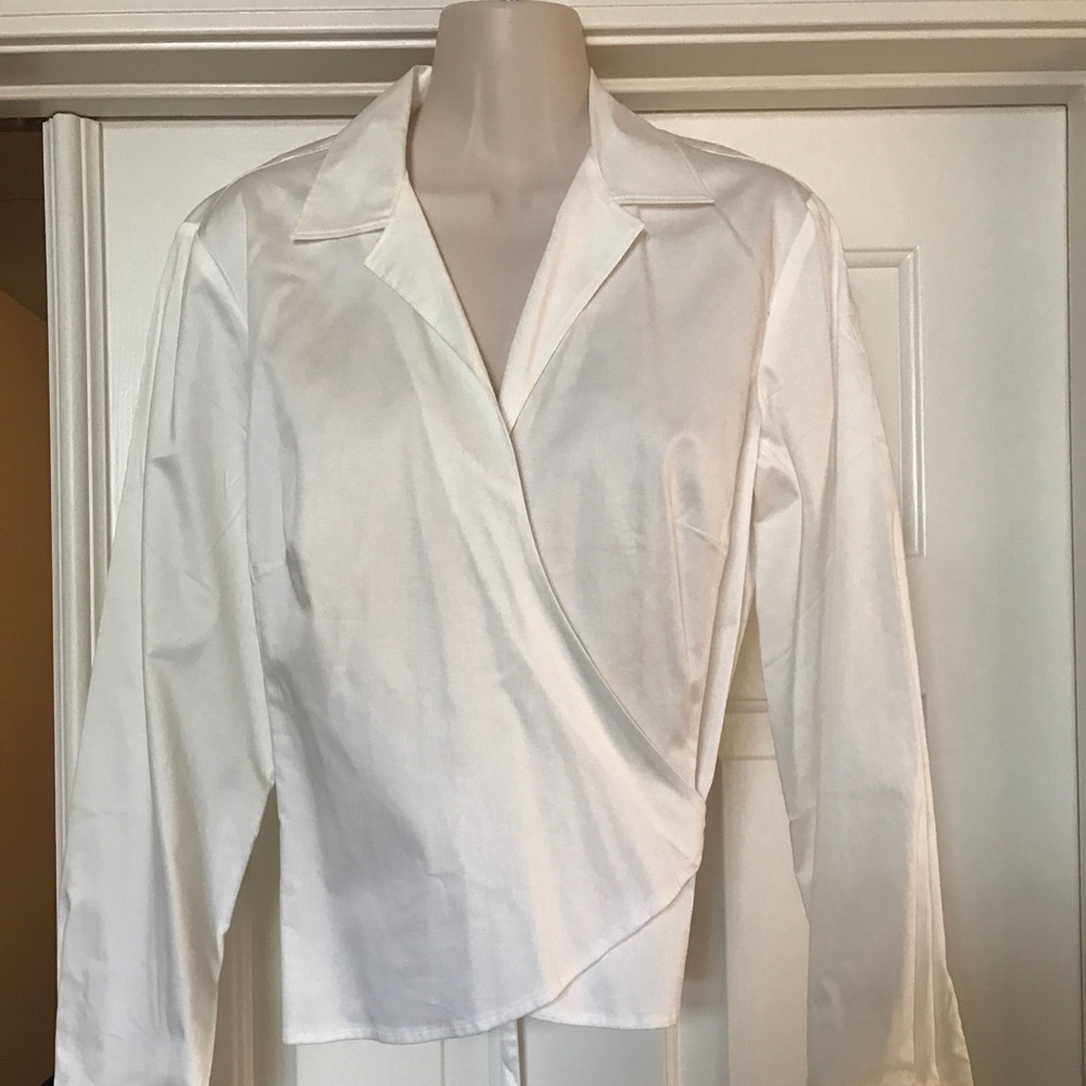 NWT Ann Taylor cotton sateen blouse